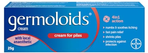 Germoloids Triple Action Haemorrhoids (Piles) Cream, 25g