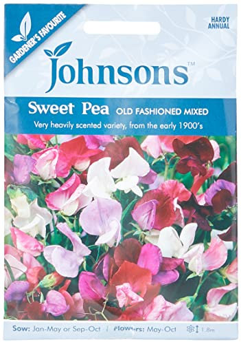 Johnson's 22291 Flower Seeds, Sweet Pea Old Fashioned Mixed