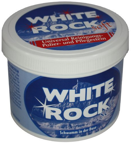 4 x White Rock Weisser Stein Polierstein Reiniger 400 Gramm Reinigungspaste