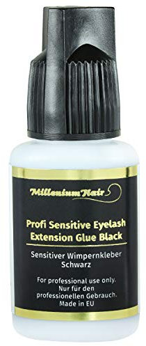 MilleniumHair sensitiver Wimpern-Kleber für Allergiker zur Wimpern-Verlängerung: Lash-Kleber (schwarz) 7g