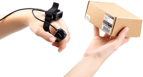 simvalley MOBILE Handscanner Android: Profi-Barcode-Finger-Scanner für Android-Smartphones (USB OTG) (MicroUSB Barcode-Scanner Android, USB-Barcodescanner, Smartphone)