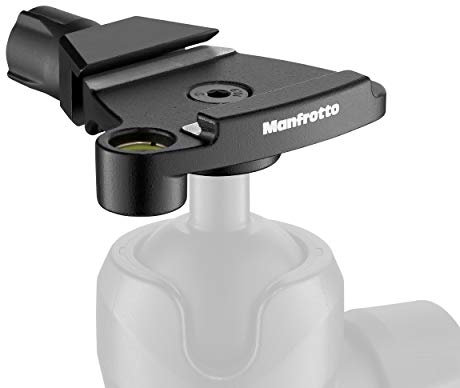 Manfrotto Traveler Top Lock Quick Release Adaptor - Arca-compatible Plate-Holder for Befree tripods, 494 and 496 Ball Heads - Compact and Lightweight - Aluminium - MSQ6T, Black