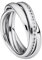 Heideman Ring Damen Trini aus Edelstahl Silber farbend poliert Damenring für Frauen Rollring Spielring Dreierring 56