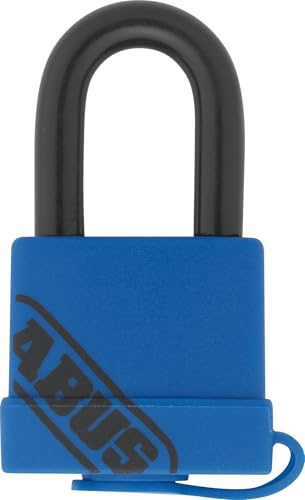 ABUS Messing-Vorhängeschloss Aqua Safe 70IB/35 - wetterfest - Edelstahlbügel für extra Korrosionsschutz - Kunststoffummantelung - ABUS-Sicherheitslevel 4