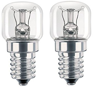 2x FRIDGE / FREEZER APPLIANCE LIGHT BULB 15W E14/SES PIGMY LAMP LIGHT BULB