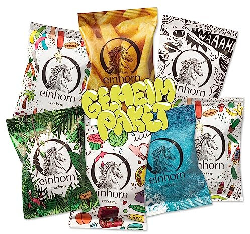 einhorn Kondome I Top Secret 49er Jahresvorrat Classico I 49 Stück I Standardgröße 54 mm I vegane, hormonfreie Verhütung ohne Chemie I natürlicher Gleitfilm I nachhaltig und sicher