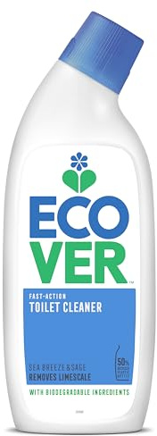 Ecover Toilet Cleaner, Fresh Removes Limescale leaving a Sparkling Clean, Fresh Sea Breeze & Sage Scent, 1 x 750 ml