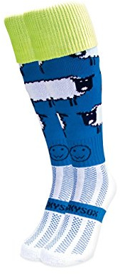 WackySox Baa-Barians Sheep Socks for Men and Women with Novelty Designs and Patterns - Walking, Riding, Sports, Football, Hockey and Running Socks