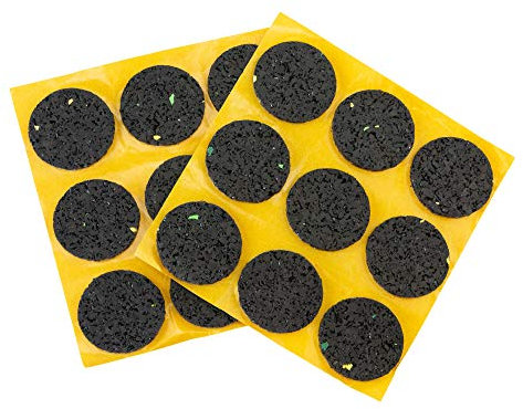 haggiy Antirutsch-Pad (Rutschhemmer für Möbel, Sofas, Tische) selbstklebend, rund 28 mm (18 Stk.)