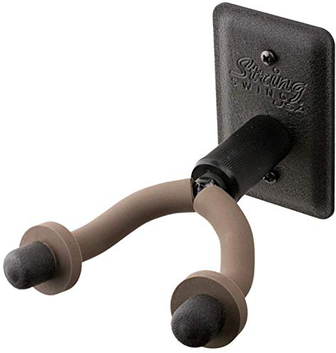 String Swing Metal Home and Studio Wide Guitar Hanger (Black)