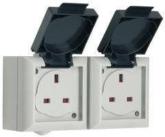 Smj Electrical Ep213b Ip54 Twin 13a Socket