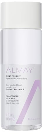 Almay Eye Makeup Remover Liquid with Aloe, Oil-Free, Hypoallergenic, Dermatologist & Ophthalmologist Tested, 4 fl oz