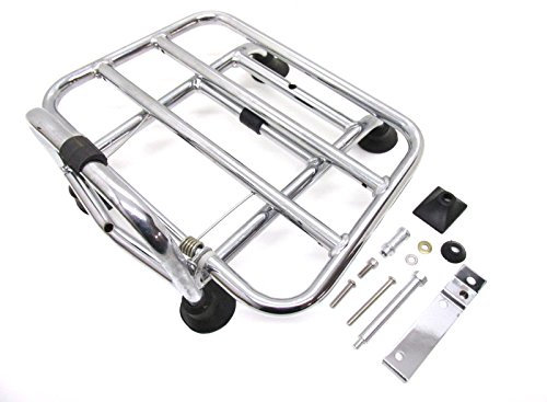 Chrom Gepäckträger Vorne klappbar - Vespa Piaggio Primavera Sprint 50 125 150 (ab 2013)