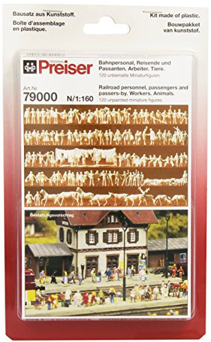 Preiser 1/160 TH – pr79000 – Modelleisenbahnen – Personal von Bahnhof zum überstreichen