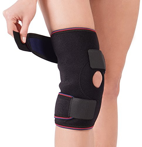 SOLES Rodillera De Neopreno con Rótula Abierta Diseño Ajustable Galardonado Y Durabilidad Maximizada - Rodillera De Compresión Antisudor para La Comodidad Y El Alivio Diarios