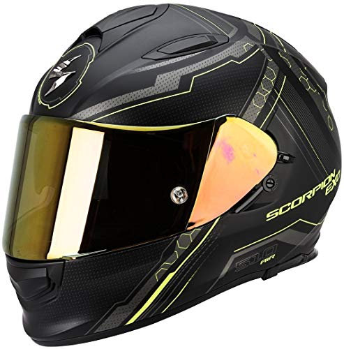 Scorpion Helm, Matt Schwarz/Gelb, XS