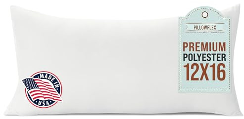 Pillowflex Relleno de poliéster, Lavable a máquina, 30 cm x 40 cm, Relleno de Almohada
