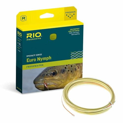Rio Brands Fliegenschnur Fips Euro Nymphe Line, Orange, Salbei, Olivgrün, 2019-02-05T00 00.000Z