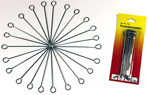 Rouladennadeln aus Edelstahl Fleischnadeln Rouladenspieße Fleischspiese Spieße 763 (144 Stück)