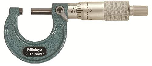 Mitutoyo 103-131 Werkstatt-Bügelmessschraube, 0-25 mm, 0-1