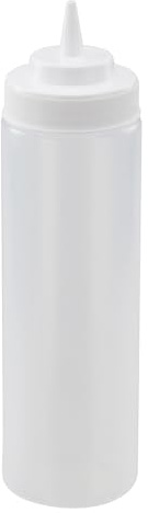 Winco Wide Mouth Squeeze Bottles 24-Ounce, 6-Pack