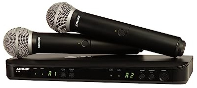 SHURE BLX288E/PG58 COPPIA radiomicrofoni wireless per canto karaoke presentazioni DJ