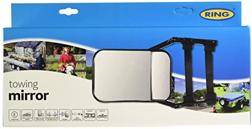 RING Universal Towing Mirror With Large Adjustable Arms - Suitable For 4x4s, Motorhomes & Vans