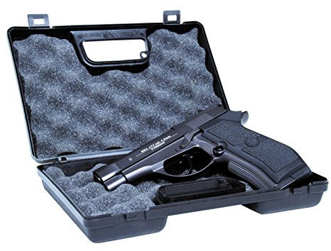 GSG Pistolenkoffer 23cm Noppenschaum Kurzwaffen Koffer Pistolen Koffer abschließbar Waffenkoffer Schutzkoffer
