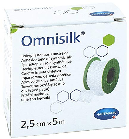 HARTMANN 9004312 Omnisilk Spulenpflaster, 5m x 2. 5cm