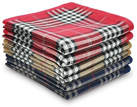 Selected Hanky 100% Cotton Men's Handkerchiefs 6 Piece Gift Set