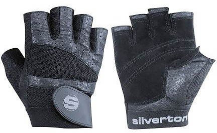 Silverton PRO Plus Fitness Handschuhe Herren & Damen, Verstellbarer Handgelenkverschluss, Hochwertige Ledereinsätze, langlebige Doppelnähte, Trainingshandschuhe, Fitness Handschuhe