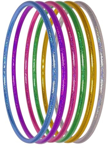 Hula Hoop per bambini, colori brillantinati, Viola, Ø70cm