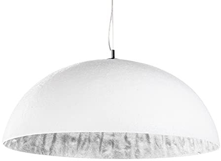 Invicta Interior Stylische Hängeleuchte GLOW weiss silber 70cm Pendelleuchte Lampe Deckenlampe