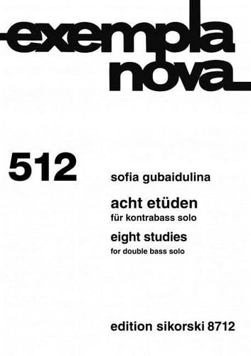 Eight Studies: for double bass solo. 512. double bass.