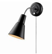Globe Electric 65312 Ramezay Gooseneck Sconce, Matte Black, Bulb Not Included
