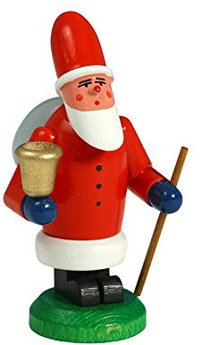 Rudolphs Schatzkiste Miniaturfigur Weihnachtsmann bunt Höhe ca. 8cm NEU Holzfigur Weihnachtsfigur Weihnachtsdekoration Tischdeko Dekoration Weihnachten Schneeball Figur Seiffen Erzgebirge Holz