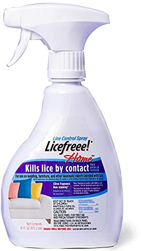 Licefreee! Home Spray, Head Lice Treatment for Furniture, Non-Staining, Lice Spray, 16 Fluid Ounce