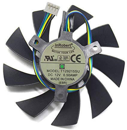 inRobert DIY Two Ball Bearing Video Card Cooling Fan for Zotac GTX 1060 3GB/ 1060 Mini