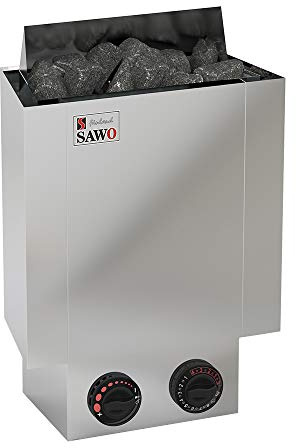 SAWO Nordex Mini 3kW Sauna Stufa Elettrica con Unità di Controllo Integrata Termostato e Timer 230V 1N or 400V 2N