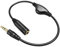Cavo di prolunga audio stereo, PChero 1pz Cavo di prolunga per cuffie da maschio a femmina da 3,5 mm con controllo del volume per computer portatile del telefono, altoparlante - 30 cm
