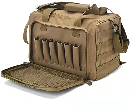 WAOBE Bolsa de Rango de Pistola táctica Bolsa de Lona de Tiro con Pistola Bolsa de Accesorios de Equipo de munición para Revista de Pistolas para Deportes de Campo de Tiro de Caza