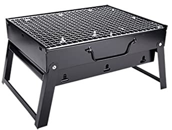 Gasgrill Utomhus hopfällbar kol Bärbar minigrill ved BBQ spis för hemträdgård Camping picknick fest strand bivack