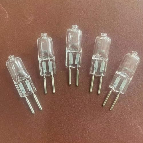 WYLIELAMSH 5PCS G6.35 Wolfram Halogen Glühbirnen GY6.35 Doppelstiftsockel Projektor Lampe Maschine Werkzeug Halogenlampe,24V 35W