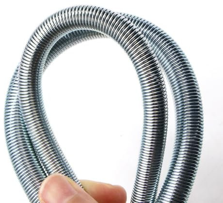 1 x Cintreuse de tube à ressort de 35,7 cm de précision pour tuyaux en cuivre, aluminium, acier de 1/4 à 7/8 de diamètre (16 mm)