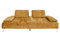 KAWOLA Schlafsofa Samt Cognac WIOLO Sofa | Couch mit Schlaffunktion 240x110 cm | Modernes Daybed Design | Schlafcouch Wohnzimmer