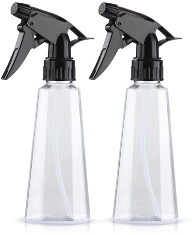 Dymoece Sprühflaschen, 280 ml Leer Wassersprühflaschen, Sprühflasche für Haushalt und Pflanzen, Kunststoff Zerstäuber Sprüher Flaschen für Pflanzen, Haare,Garten, Autopflege