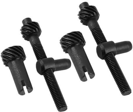 DKSGG Lot de 2 tendeurs de chaîne pour tronçonneuse - Vis de réglage en métal - Kit de vis de rechange pour tronçonneuse - Outil de réglage de la tension - Longueur : 5,7 cm
