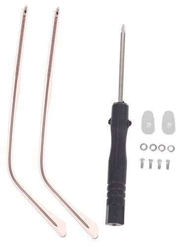 NUOBESTY Patillas Metálicas Antialérgicas Para Gafas Aplicables, Reemplazo De Patillas Para Gafas De Sol, Color Rosa Dorado Cristal, Ligero y Antideslizante, Para Uso Diario