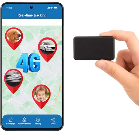 Traceur GPS Mini 4G Winnes Tracker GPS Espion Aimanté Alerte Géofence, Multi-Tracker APP Localisation Globale en Temps Réel, Alertes Multiples, Gestion Multi-Appareils pour Voiture/Enfant/Bagage TK901
