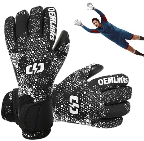 Ungtyb Gants de gardien de but | Gants de gardien de but respirants antidérapants épais et confortables – Gants de gardien de but pour garçons et jeunes – pour enfants, adultes, adolescents, famille